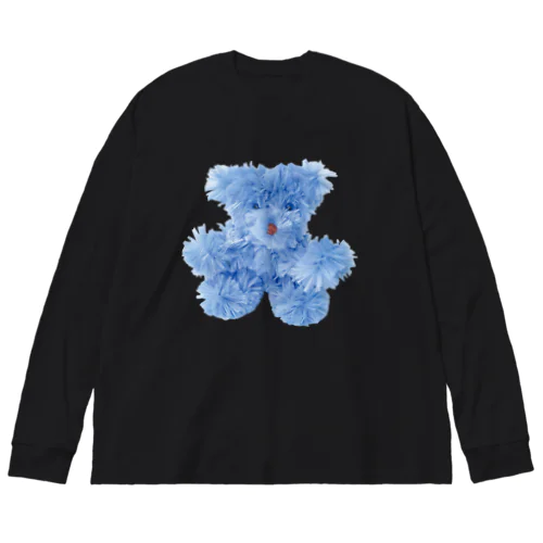 手作りテディベア　ブルー Big Long Sleeve T-Shirt