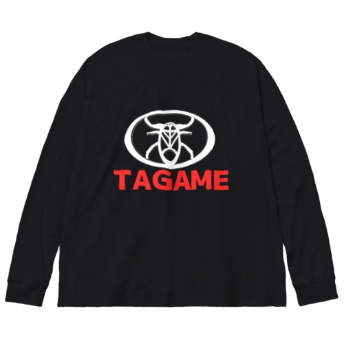 TAGAME (white) Big Long Sleeve T-Shirt