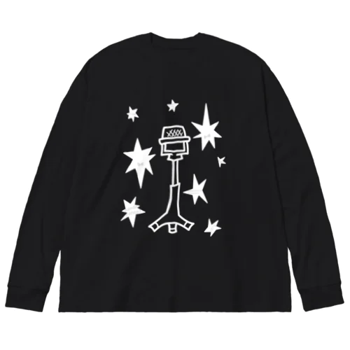 漫才マイク 白 Big Long Sleeve T-Shirt