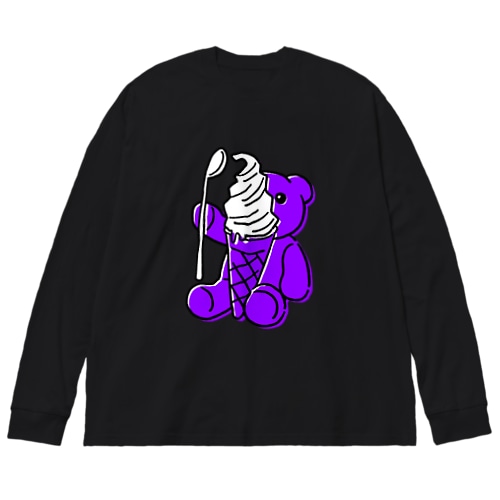 アイスたべる パープル Big Long Sleeve T-Shirt