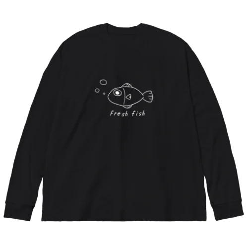 新鮮な魚 ビッグシルエットロングスリーブTシャツ