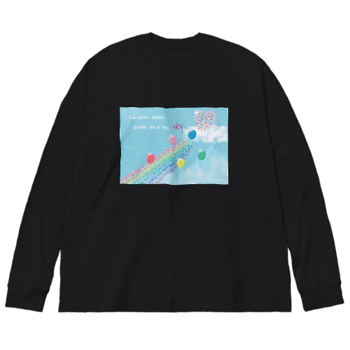 願いはひとつへビッグシルエットロンT Big Long Sleeve T-Shirt