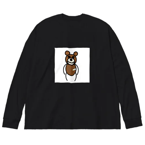 ケガありクマ Big Long Sleeve T-Shirt