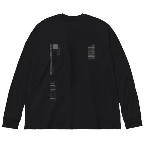 コードNo　（両面） Big Long Sleeve T-Shirt