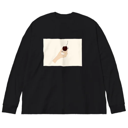 さくらんぼロンT Big Long Sleeve T-Shirt