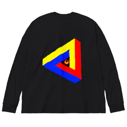 ブラックホールinペンローズの三角形-201025 ビッグシルエットロングスリーブTシャツ
