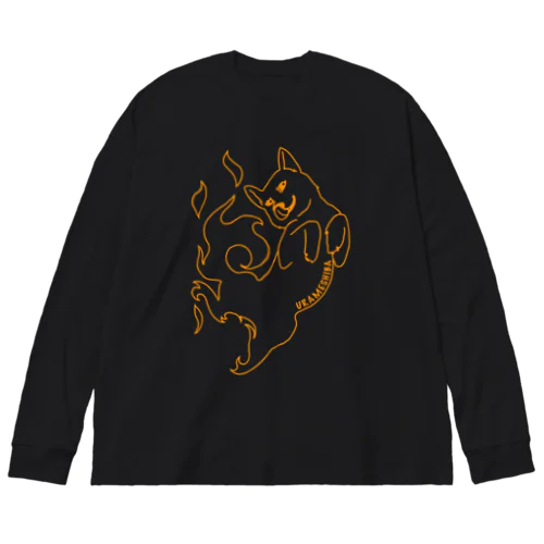 うらめしば　橙 Big Long Sleeve T-Shirt