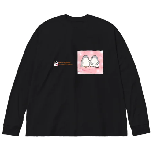 ふたごのジェンツーペンギン(キラキラロゴつき) Big Long Sleeve T-Shirt