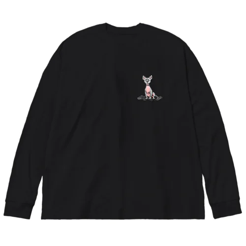 sphynx cat ビッグシルエットロングスリーブTシャツ