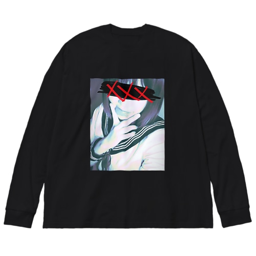 アヘ顔ピースのアヘの部分 Big Long Sleeve T-Shirt