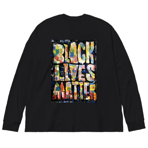 black lives matter 2 ビッグシルエットロングスリーブTシャツ