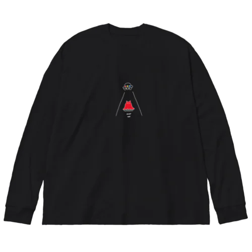 ＵＦＯとメンダコ🛸白抜きver. Big Long Sleeve T-Shirt