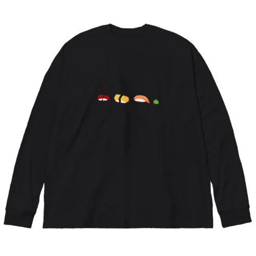 寿司🍣（文字無） ビッグシルエットロングスリーブTシャツ