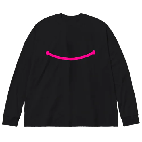 SMILE pink ビッグシルエットロングスリーブTシャツ