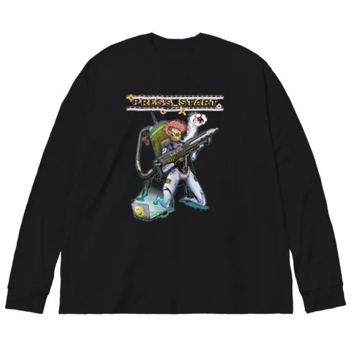 “PRESS START” 2-#1 Big Long Sleeve T-Shirt