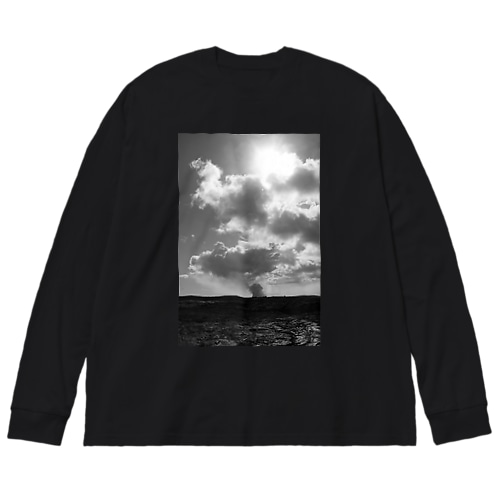 溶岩大地と雲 Big Long Sleeve T-Shirt