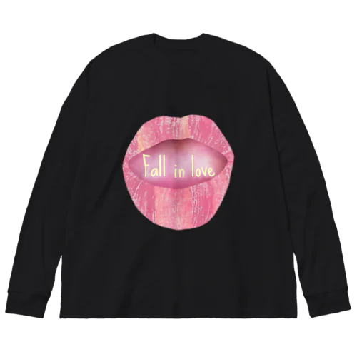 Lips💋 foll in love ビッグシルエットロングスリーブTシャツ