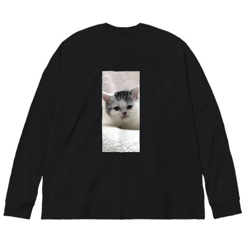 子猫の大福 ビッグシルエットロングスリーブTシャツ