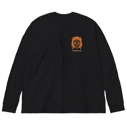 KasaLine Lion ビッグシルエットロングスリーブTシャツ