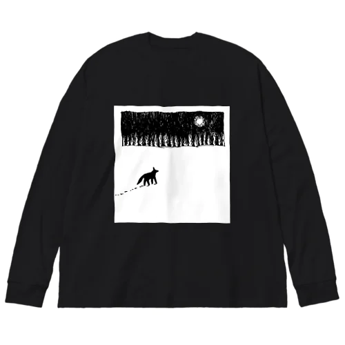 雪原の犬 Big Long Sleeve T-Shirt