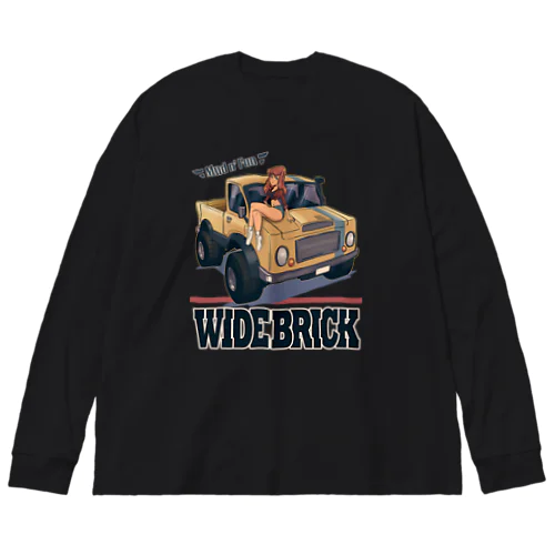 "WIDE BRICK" Big Long Sleeve T-Shirt