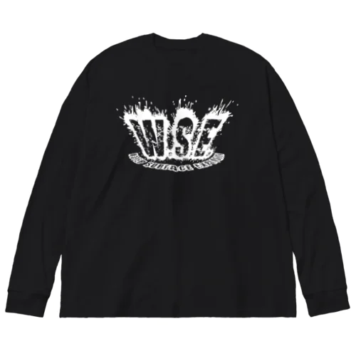 WSEオリジナルロゴ　白プリント Big Long Sleeve T-Shirt