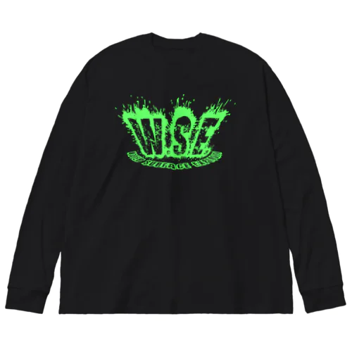 WSEオリジナルロゴ　緑プリント Big Long Sleeve T-Shirt