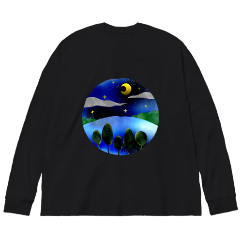 月夜の小窓 Big Long Sleeve T-Shirt