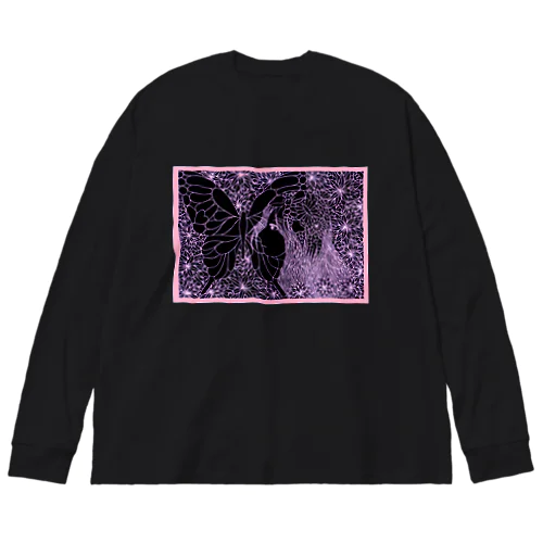 蝶のように Big Long Sleeve T-Shirt