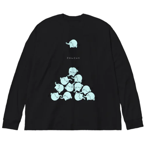 ぞうさんタワーバトル Big Long Sleeve T-Shirt