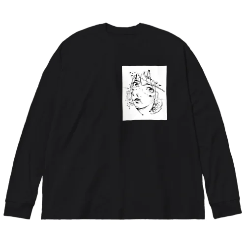 鉛筆画「think」 Big Long Sleeve T-Shirt