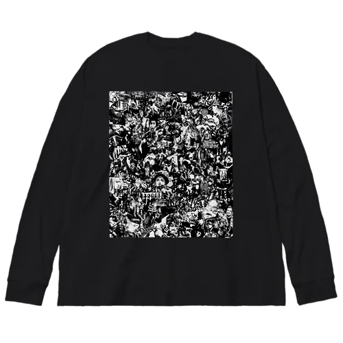 何をみても何かを思い出すコラージュ -01 Big Long Sleeve T-Shirt