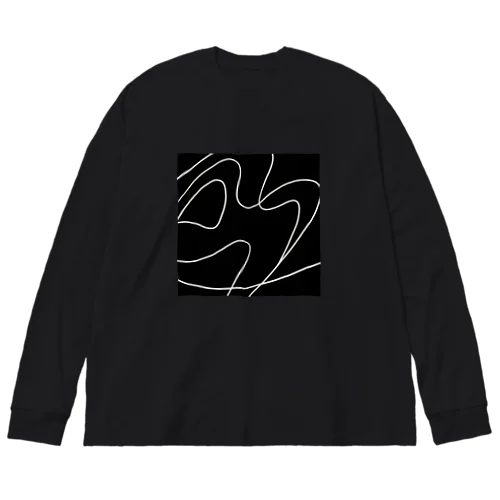 イヤホン　ドローイング Big Long Sleeve T-Shirt