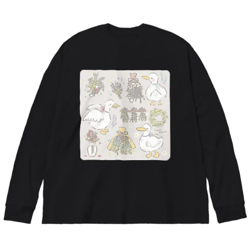 クワック・スワッグ・ダック Big Long Sleeve T-Shirt