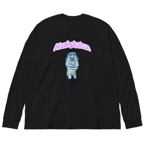 モアイ像犬 Big Long Sleeve T-Shirt