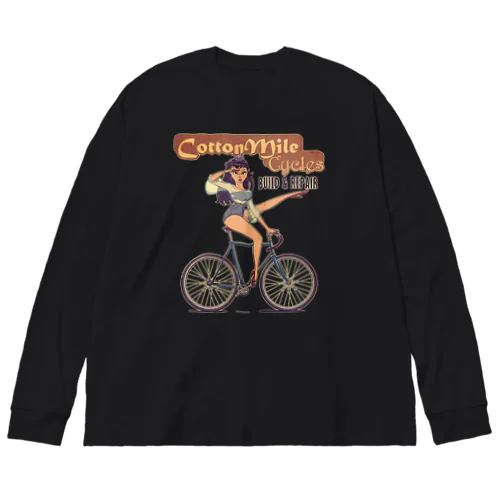 "Cotton Mile Cycles" Big Long Sleeve T-Shirt