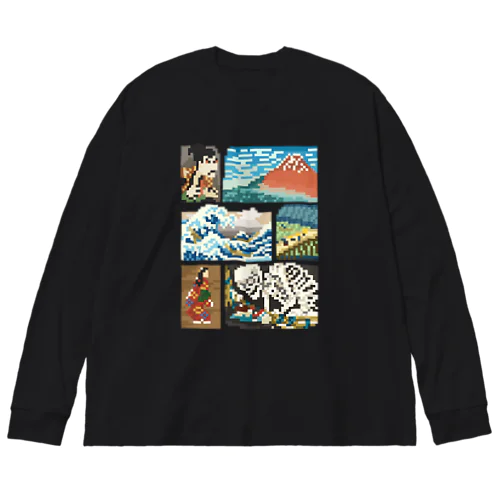 ドット浮世絵 Big Long Sleeve T-Shirt