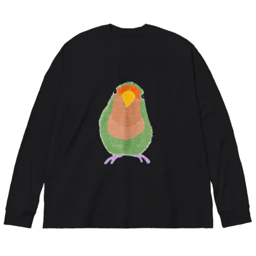 コザクラインコのスイカ君 ビッグシルエットロングスリーブTシャツ