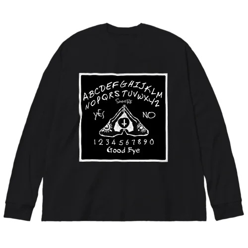 ウィジャボード　Ouija　黒 ビッグシルエットロングスリーブTシャツ