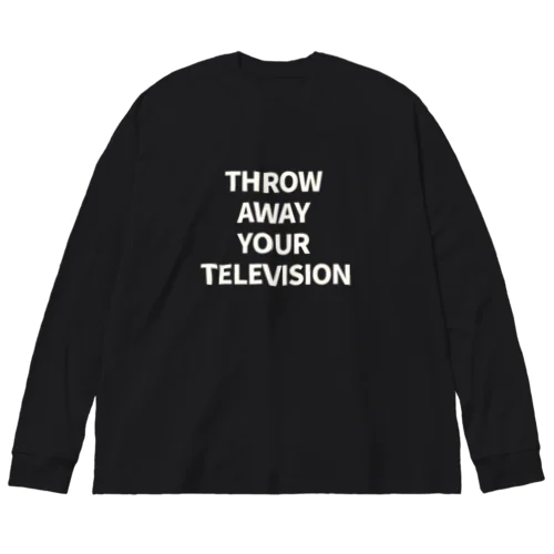 テレビを投げ捨てろ ビッグシルエットロングスリーブTシャツ