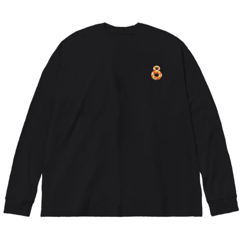 フラワー数字シリーズ「8」 Big Long Sleeve T-Shirt