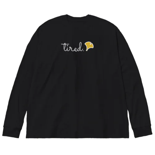 【オータム】ロゴBホワイト Big Long Sleeve T-Shirt