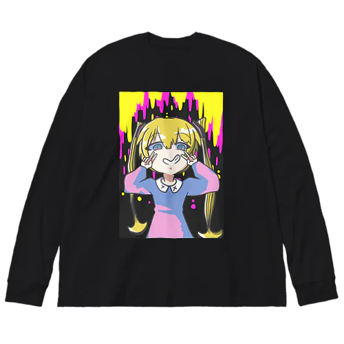 変態少女〈コウガイビル〉 ビッグシルエットロングスリーブTシャツ