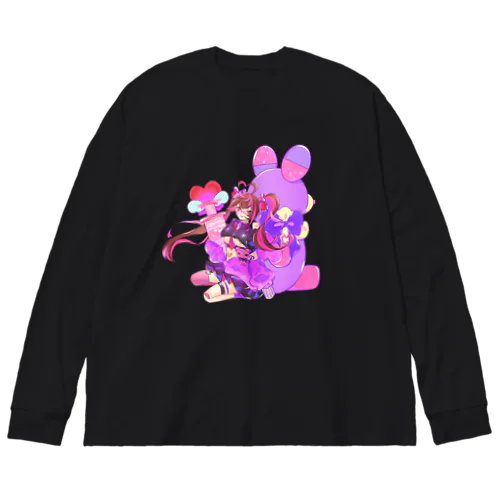 やみかわぷりんちゃん Big Long Sleeve T-Shirt