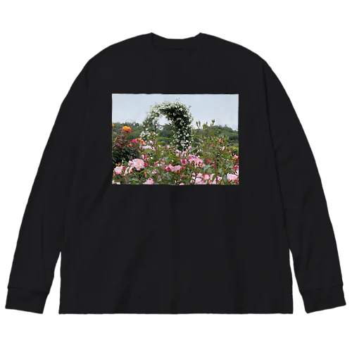 ピンクの薔薇③ Big Long Sleeve T-Shirt