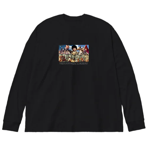 集合絵タイトル付き Big Long Sleeve T-Shirt