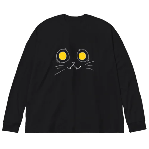 暗闇に潜むネコ。 Big Long Sleeve T-Shirt