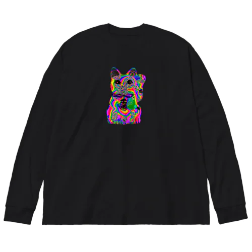 ドット招き猫 Big Long Sleeve T-Shirt