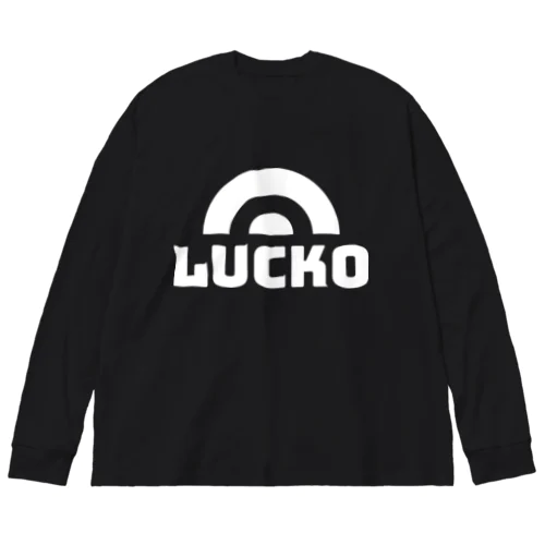 LUCKO ホワイトロゴ ビッグシルエットロングスリーブTシャツ