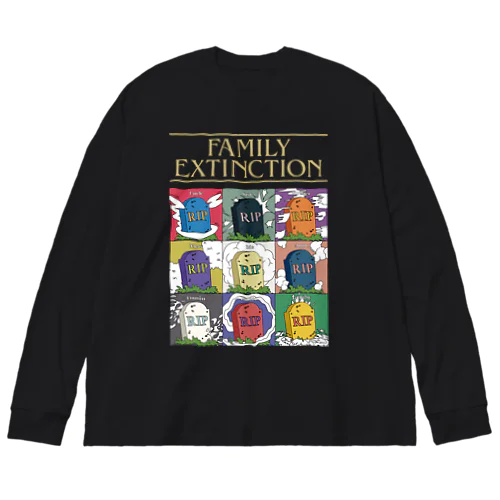 Family Extinction ビッグシルエットロングスリーブTシャツ